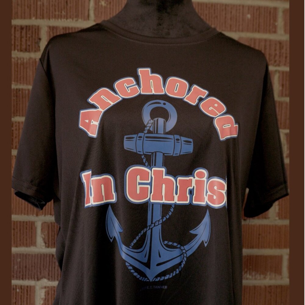 Women's Anchored in Christ T-Shirt Black